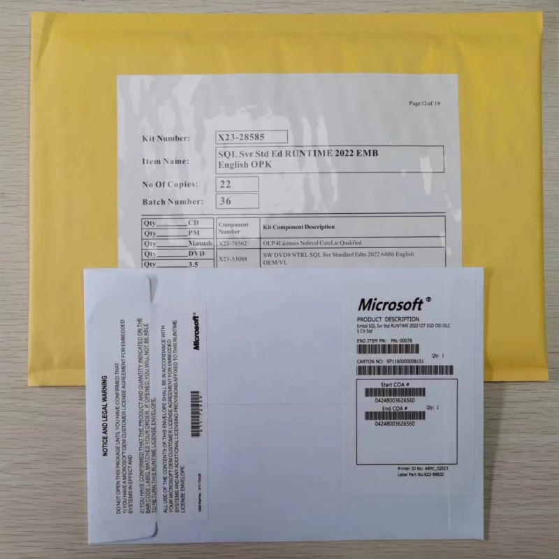 Microsoft SQL Server 2022 STD LIFETIME (unbegrenzte Anzahl von Kernen)